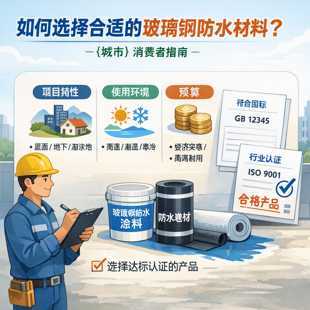 如何判定玻璃钢防水材料的合格标准? 铜川 消费者指南