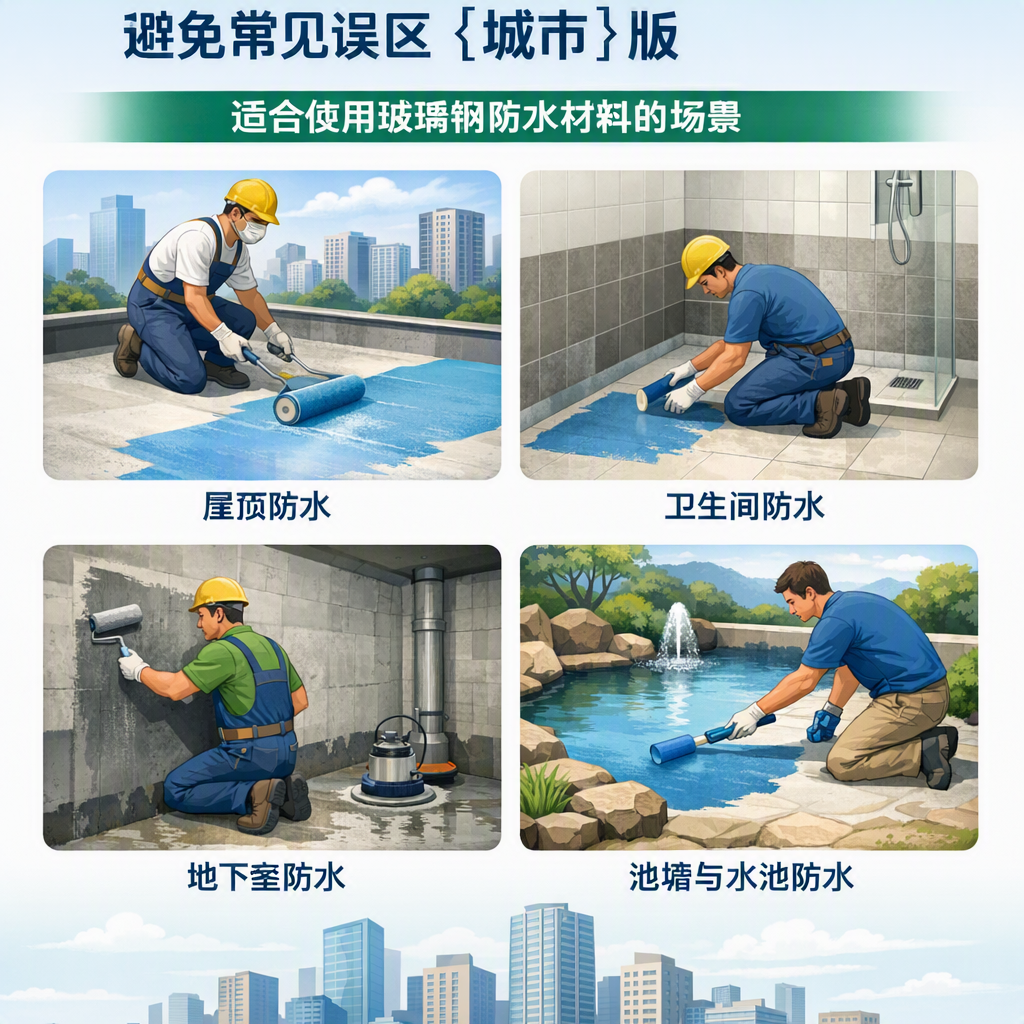 玻璃钢防水材料施工注意事项,避免常见误区 铜川 版