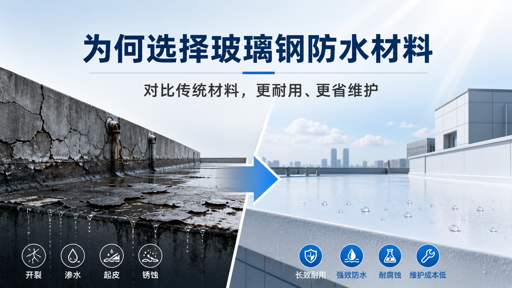 在铜川，为何选择玻璃钢防水材料而非传统材料
